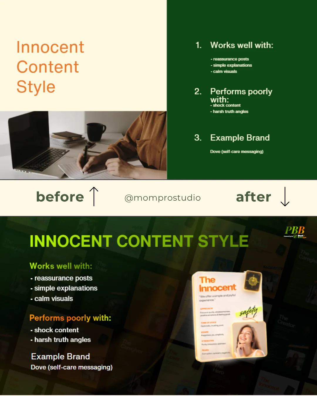 Innocent content style